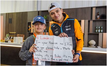 Lando Norris le cumple sueño a fanático en el GP de México