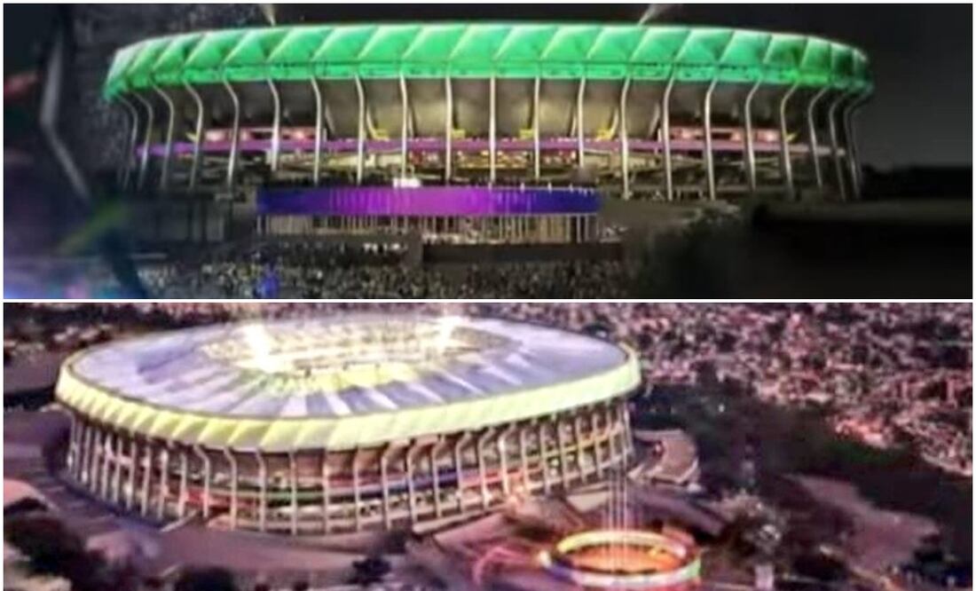 Estadio Azteca en renders sobre su renovación / FOTOS: Capturas TUDN