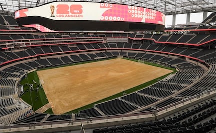 SoFi Stadium acelera su transformación rumbo al Mundial ¡La cancha aún no está lista!