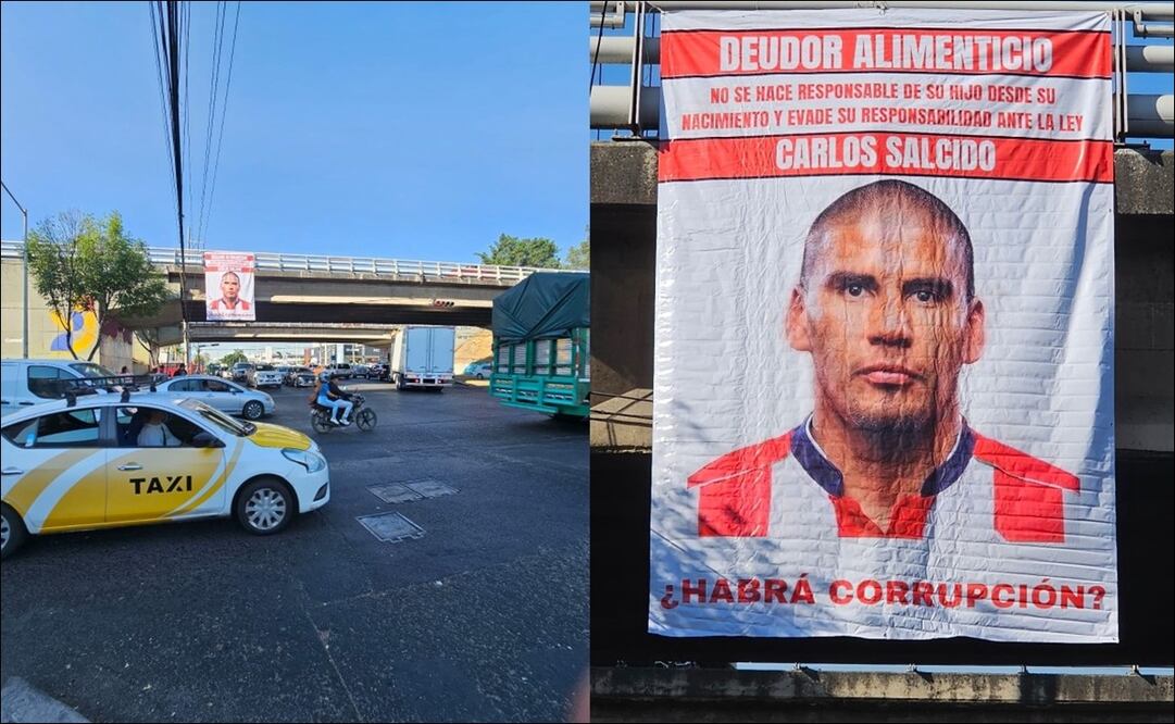 Así fue señalado Carlos Salcido por no pagar una supuesta pensión alimenticia a su hijo. FOTOS: Capturas