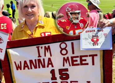 Aficionada de 81 años cumple su sueño de conocer al mariscal de campo de los Chiefs, Patrick Mahomes