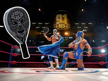 ¿El CMLL y el pádel juntos?... Conoce la pala "Leyenda" que rinde tributo a la lucha libre mexicana