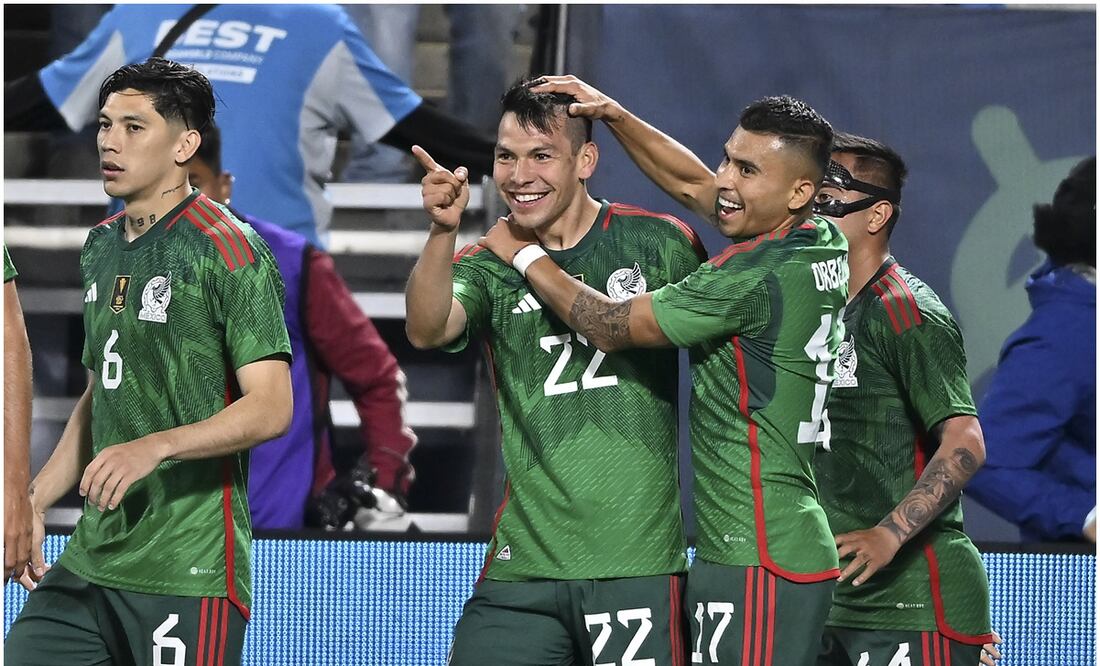 Jugadores de México festejando ante Ghana / FOTO: Imago7