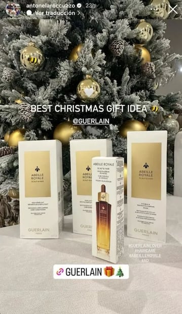 Antonella Roccuzzo se anticipó a la navidad. Fuente: Instagram @antonelaroccuzzo
