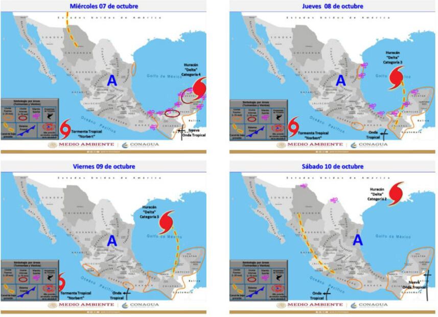 10 fotos del huracán Delta y la destrucción que dejó en Quintana Roo