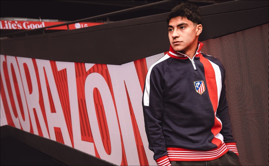 Obed Vargas fue presentado oficialmente como nuevo fichaje del Atlético de Madrid / FOTO: @Atleti