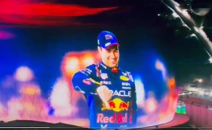 The Sphere de las Vegas trolea al Checo Pérez tras ser eliminado