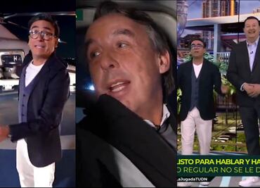 Emilio Azcárraga la hizo de piloto de Adal Ramones en el banderazo de salida de la 'Jugada del Verano'