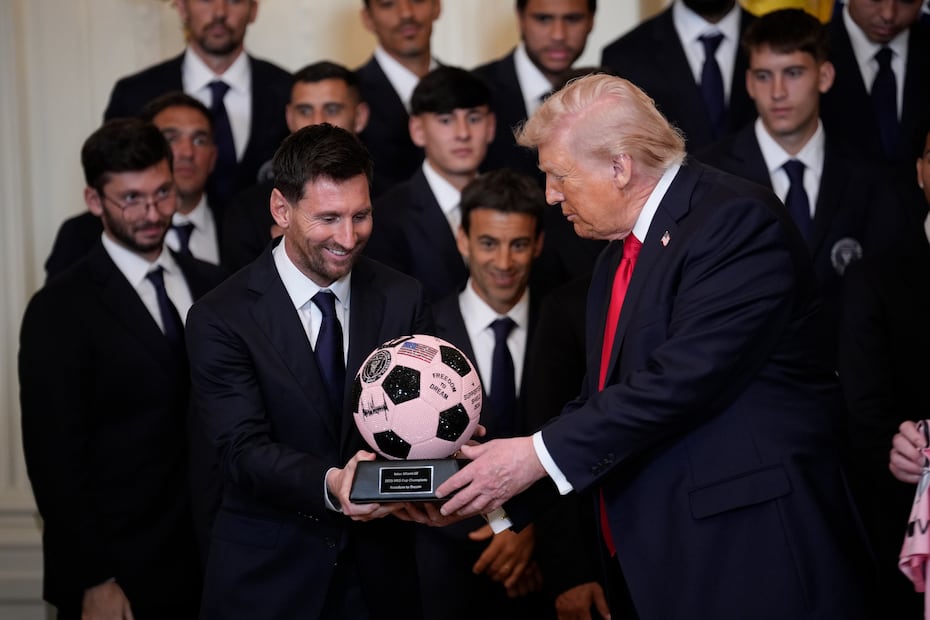 Messi con Donald Trump / Foto: EFE