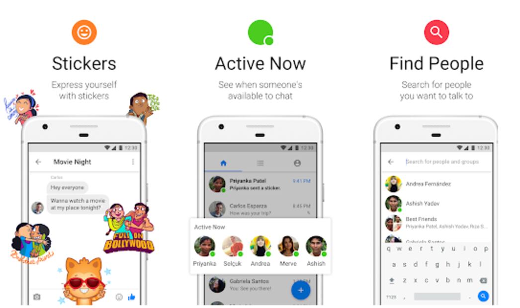 Los nuevas funciones de Messenger Lite