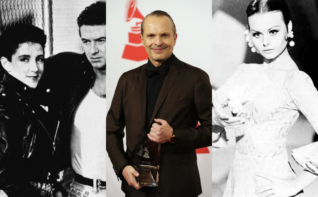 Foto: "Mecano"/ Archivo El Universal, Miguel Bosé7 Chris Pizzello/Invision/AP y Rocío Durcal/ Archivo El Universal