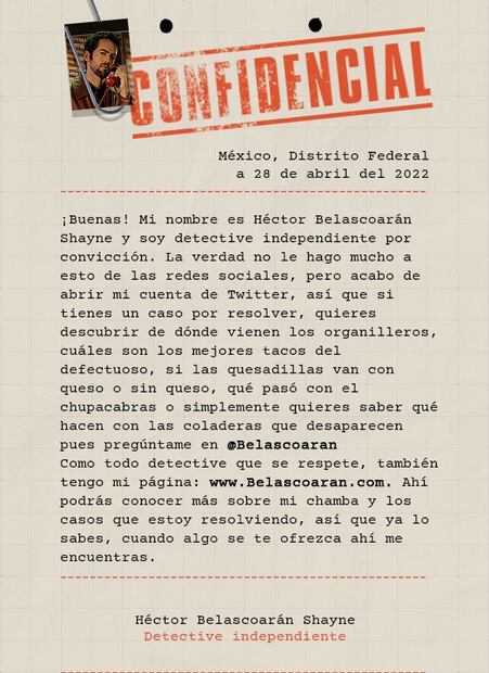 ¿Ya conoces a Belascoarán? El detective independiente que llega a Netflix