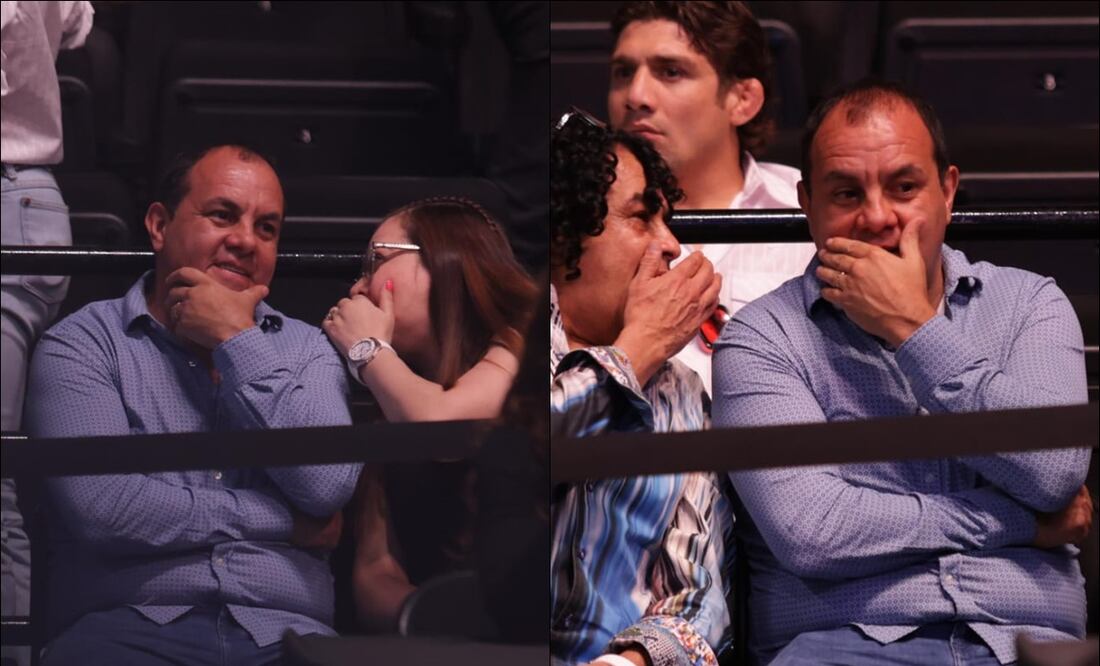 Cuauhtémoc Blanco apareció en la Arena Ciudad de México para presenciar la función de la UFC México. Foto: Carlos Mejía / EL UNIVERSAL