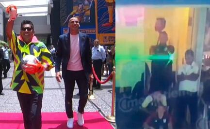 Jorge Campos se burló de Nahuel Guzmán con un láser en la presentación de Tigres en TV Azteca