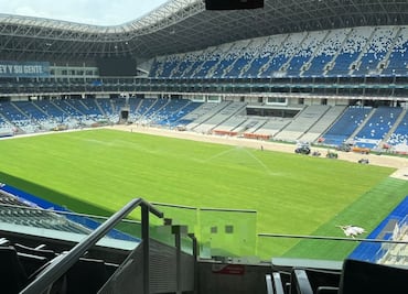 Así luce el estadio BBVA con el nuevo césped para la Copa del Mundo 2026 de la FIFA; lo estrenarán las Rayadas