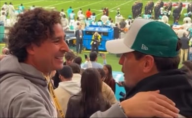 Guillermo Ochoa fue captado junto a Iker Casillas en el Santiago Bernabéu
