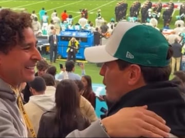 Guillermo Ochoa fue captado junto a Iker Casillas en el Santiago Bernabéu