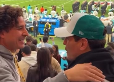 Guillermo Ochoa fue captado junto a Iker Casillas en el Santiago Bernabéu