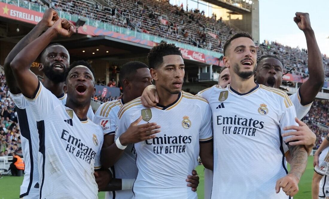 Jugadores de Real Madrid celebrando un gol en LaLiga / FOTO: EFE