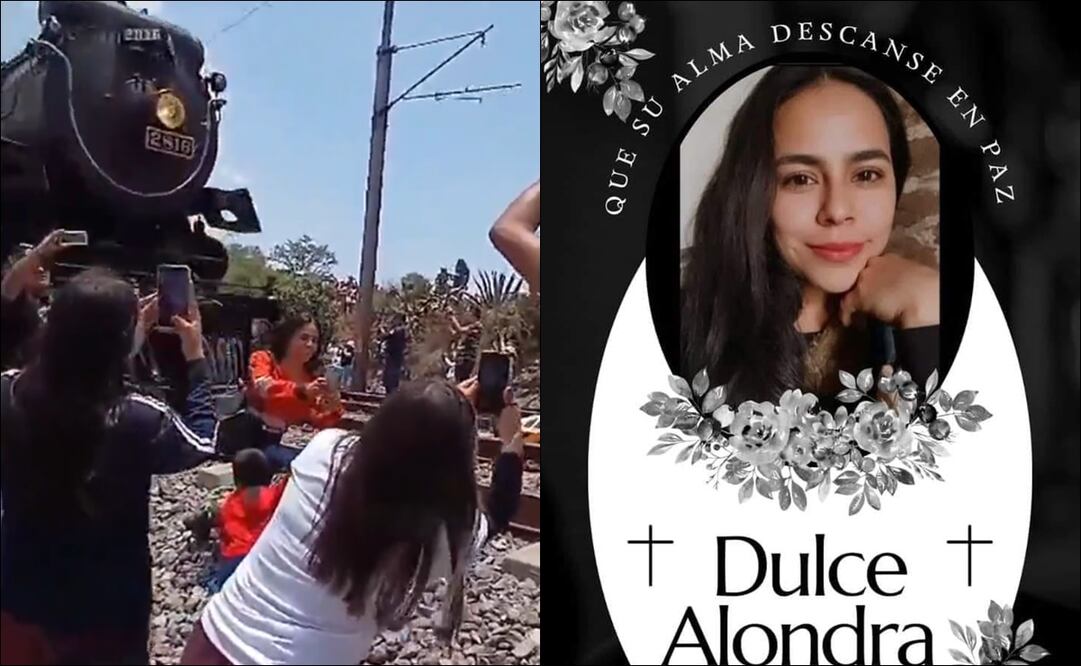 Dulce Alondra es el nombre de la mujer que falleció tras ser golpeada por una locomotora. FOTO: Especial