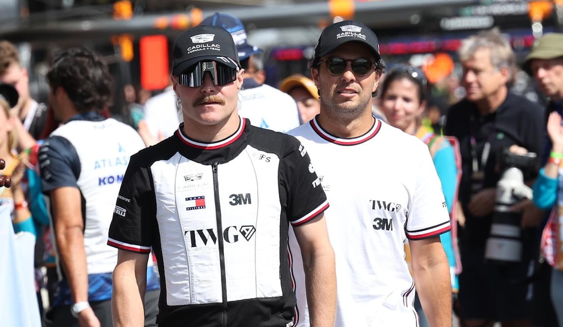 Checo Pérez le jugó una pesada broma a Valtteri Bottas / Foto: EFE