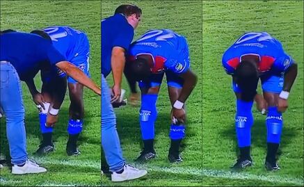 Jugador de El Salvador usó vasos de plástico como espinilleras