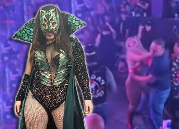 La Hiedra golpeó a un aficionado en plena función de lucha libre ¿Qué la hizo reaccionar así?