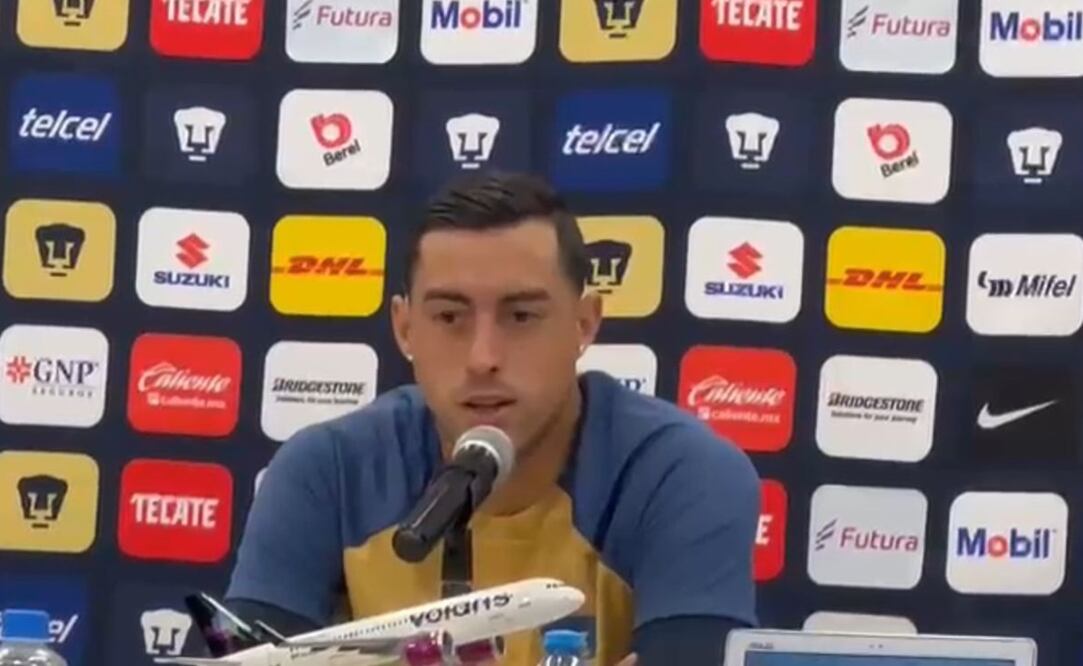 Rogelio Funes Mori en conferencia de prensa con Pumas / FOTO: Fernanda Dávalos