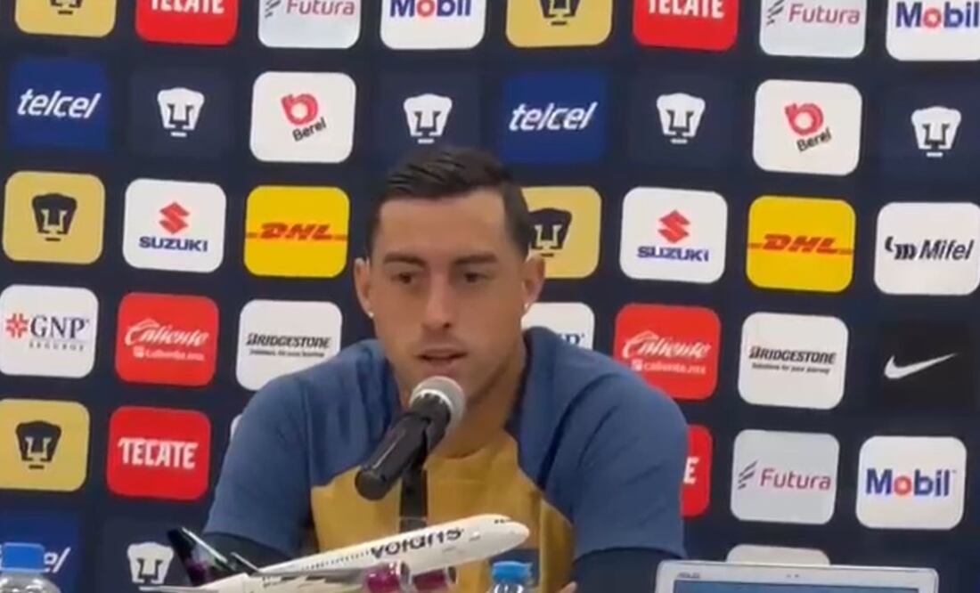 Rogelio Funes Mori en conferencia de prensa con Pumas / FOTO: Fernanda Dávalos