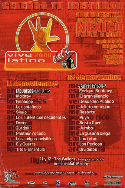 ¿Cuál fue tu favorito? 20 años del Vive Latino a través de sus carteles