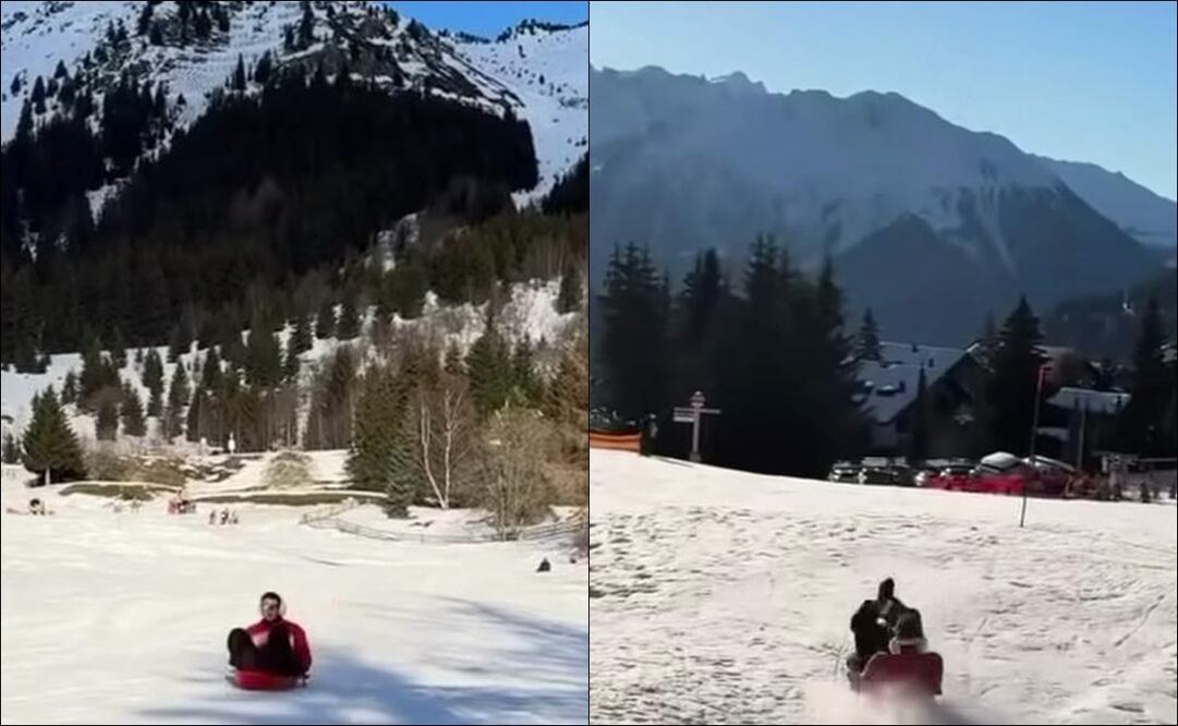 Santiago Giménez se quedó cerca de sufrir un accidente durante sus vacaciones en Suiza / FOTO: ESPECIAL