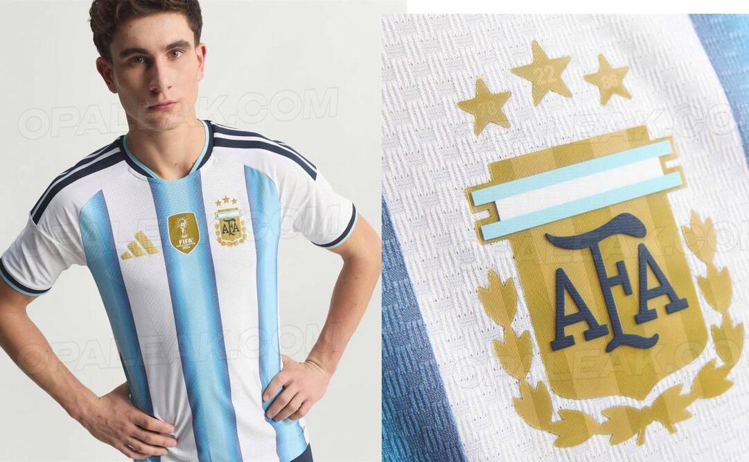 Esta es la playera de Argentina que usará de local en su partidos del Mundial 2026. Foto: Especial