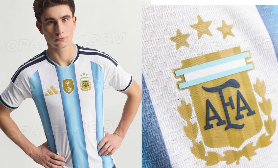 Esta es la playera de Argentina que usará de local en su partidos del Mundial 2026. Foto: Especial