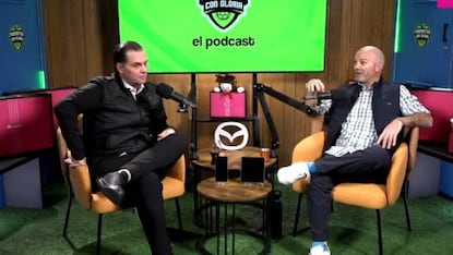 Christian Martinoli y Luis García han tenido mucho éxito con su podcast de 'Farsantes con Gloria'. Foto: Especial