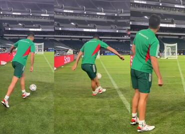 ¿Va a ser el titular? Raúl Jiménez metió un golazo de rabona antes del México vs Alemania