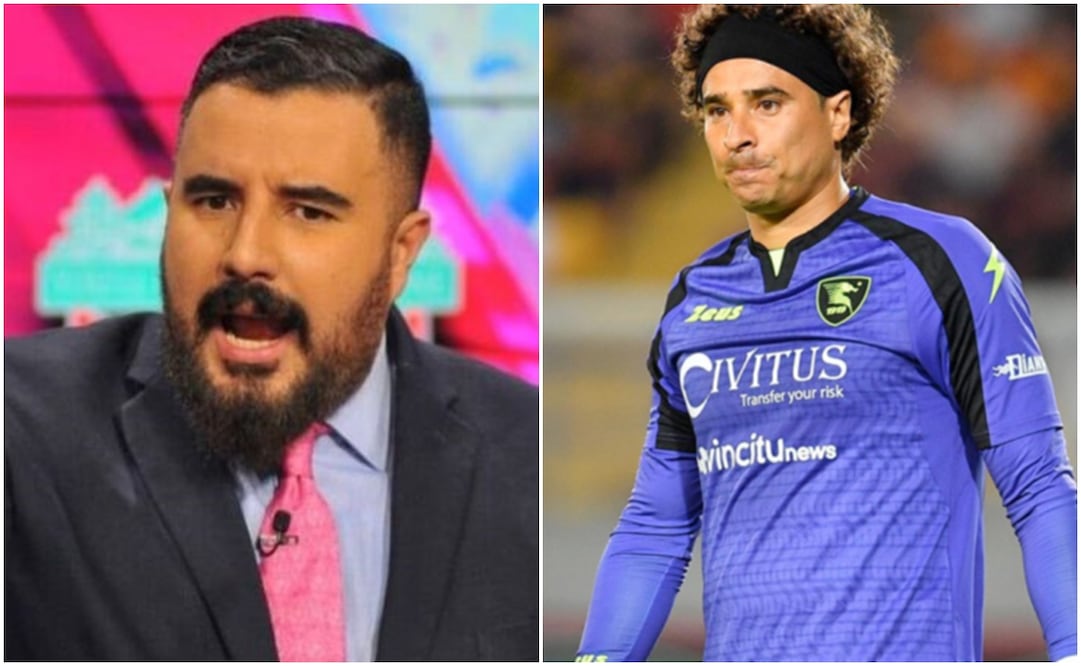 Álvaro Morales en ESPN y Guillermo Ochoa en la Salernitana / FOTO: Captura y AP