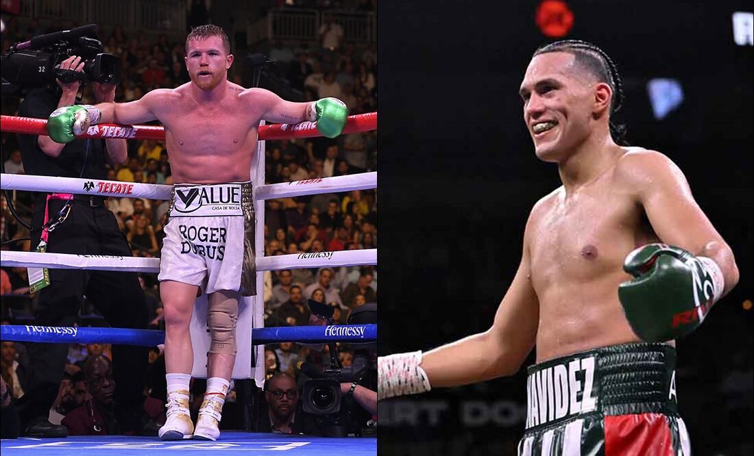 Saúl Álvarez y David Benavidez FOTOS: Imago7 / Especial