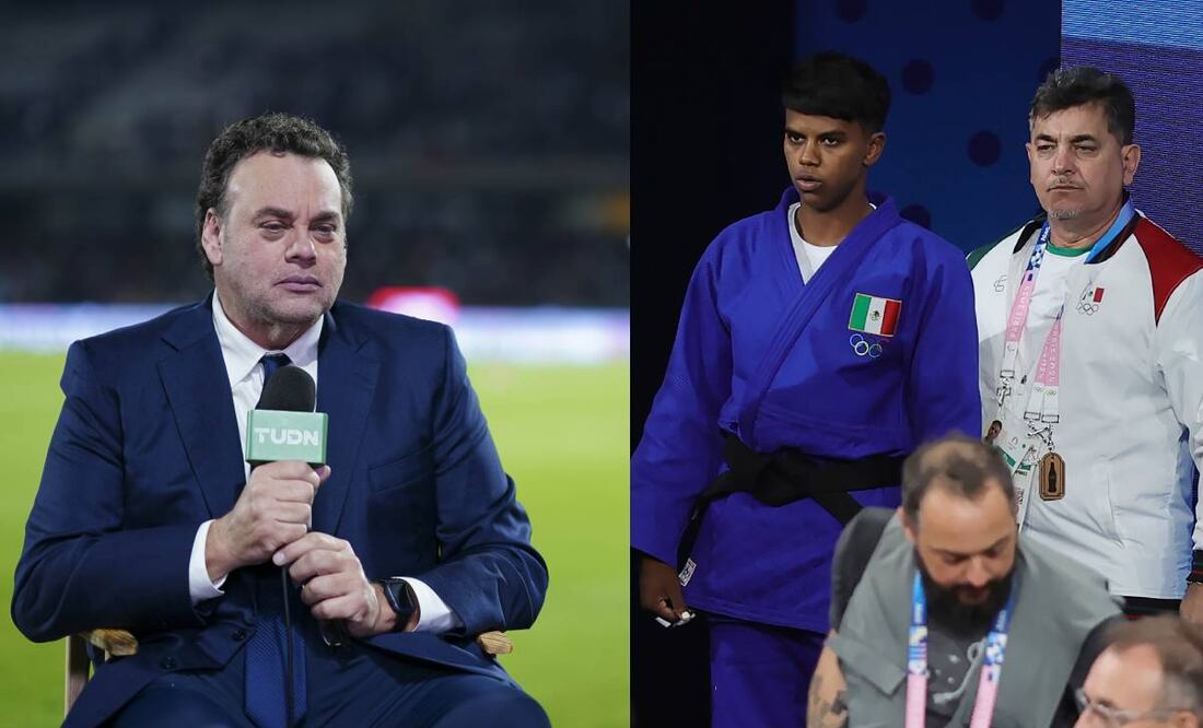David Faitelson fue criticado por colgarse de la medalla de plata que ganó Prisca Awiti. Foto: Especial