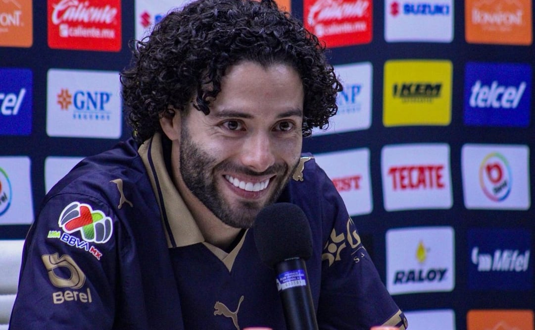 César "Chino" Huerta, durante su presentación con Pumas para el Apertura 2026 - Foto: Maritza Villagómez | EL GRÁFICO