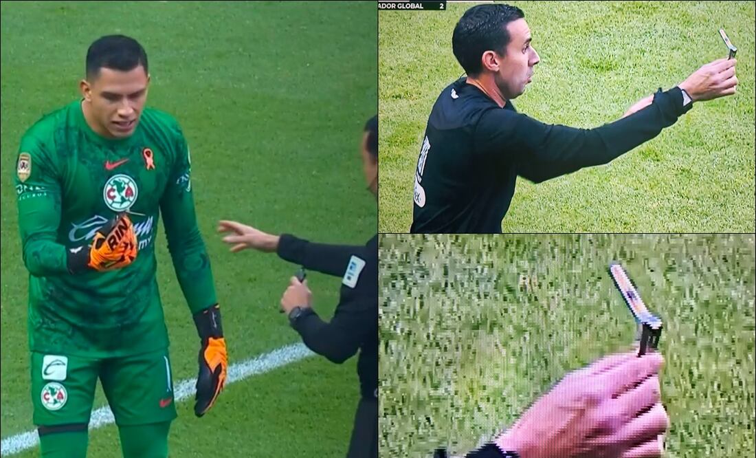 Un cortaúñas fue lanzado desde la tribuna del Estadio Nemesio Diez hacia el guardameta Luis Ángel Malagón. FOTOS: Capturas