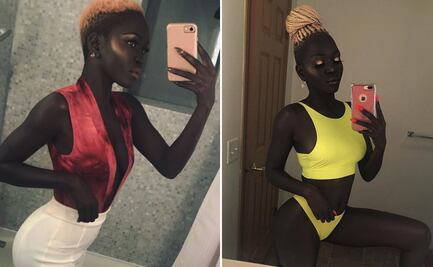 "Queen of Dark": Nyakim es la modelo sudanesa con la piel más oscura