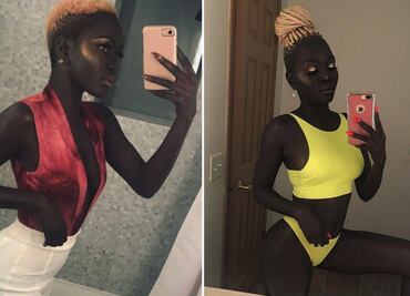 "Queen of Dark": Nyakim es la modelo sudanesa con la piel más oscura