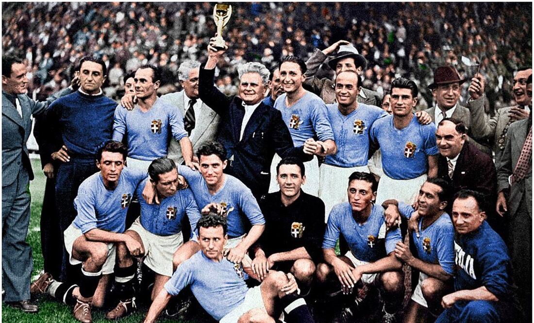 Italia campeón de 1938 Foto: nostalgiafutbol1