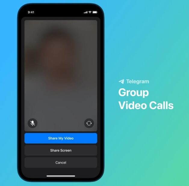 En Telegram ya puedes hacer videollamadas grupales para 30 personas