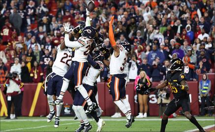 Commanders derrotan 18-15 a los Chicago Bears con un increíble 'Hail Mary' de Jayden Daniels