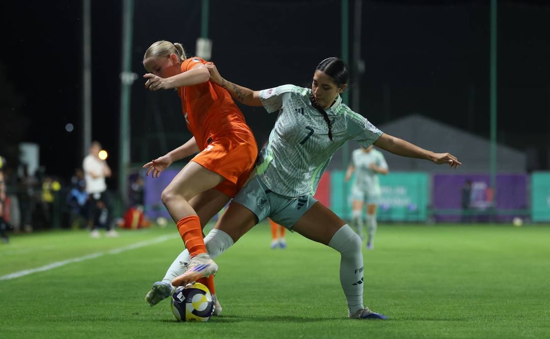 México sufrió, pero derrotó a Países Bajos en su segundo partido del Mundial Sub-17. Foto: @Miseleccionfem