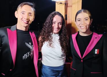 Alejandra Orozco y Emiliano Hernández presumen el uniforme de gala que utilizarán en la inauguración de París 2024