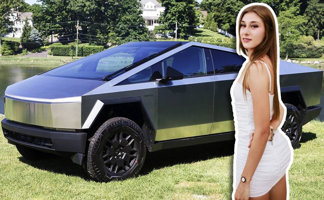 Tatiana Flores subió varias historias a Instagram presumiendo la nueva Tesla Cybertruck. Foto: Especial