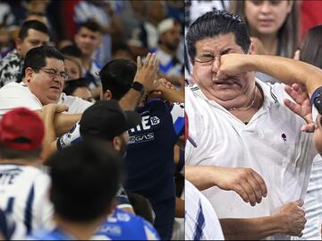 ¡Otra vez la violencia! Aficionados de Rayados protagonizaron pelea en las tribunas del estadio BBVA