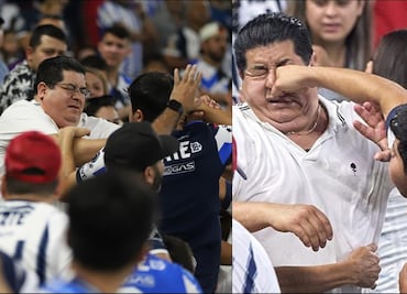 ¡Otra vez la violencia! Aficionados de Rayados protagonizaron pelea en las tribunas del estadio BBVA